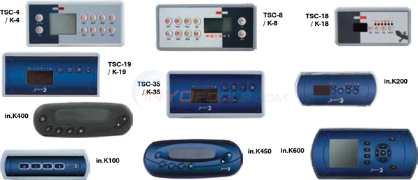 Gecko BDLTSC18GE2 Spa TSC-18 4-Button Keypad Control Panel 2-Pump