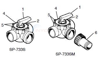 Hayward 3 Way SP-733S & SP-733SM Diagram