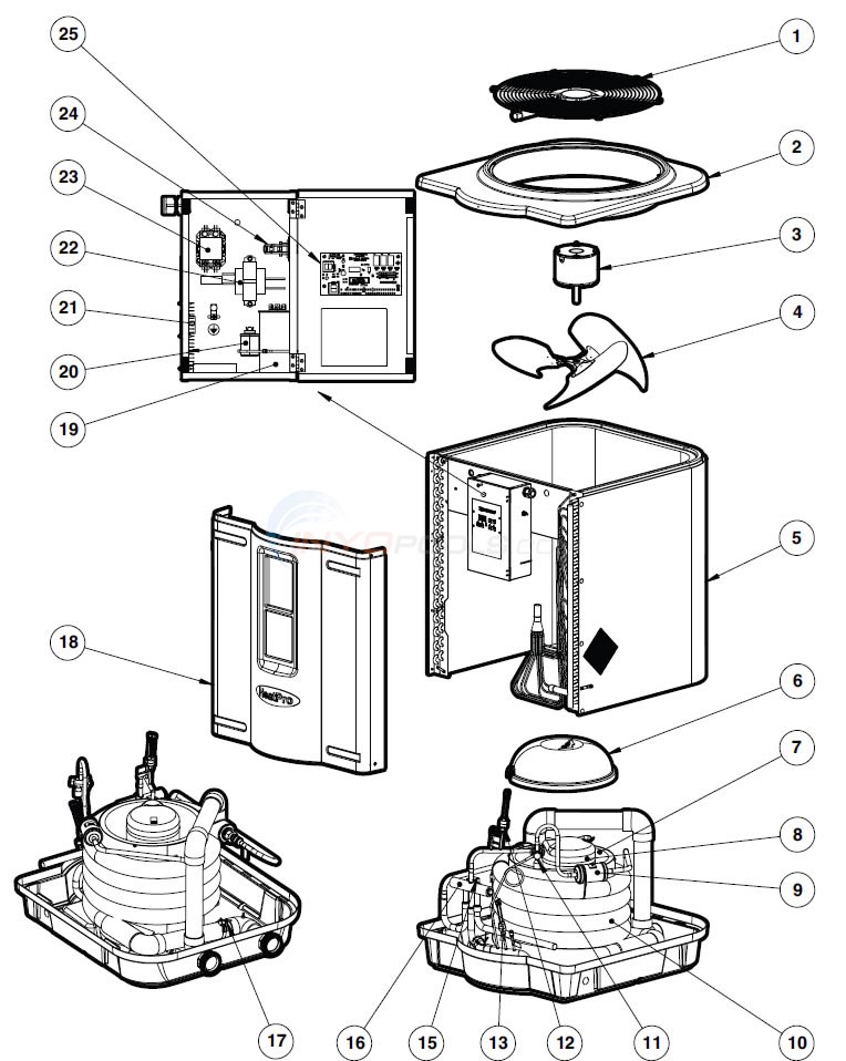 Hayward HeatPro Heat Pump HP21404T, HP21004T, HP21254T, HP31154T