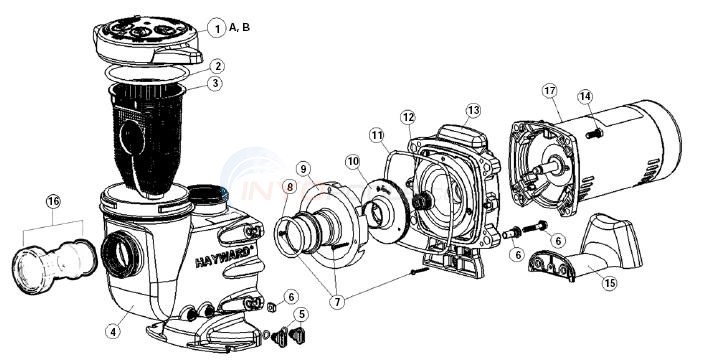 Hayward MaxFlo II SP2700X Series Diagram