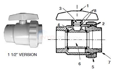 Hayward 1.5" SP-722, 722UN, 723, 723UN Diagram