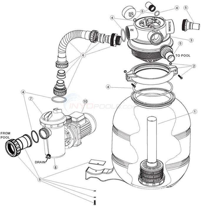 Hayward Above Ground VL Series - VL40T32 Diagram