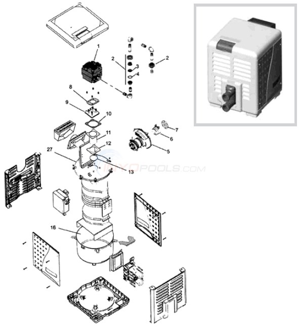 Pentair Mastertemp Heater Misc. Kits Diagram