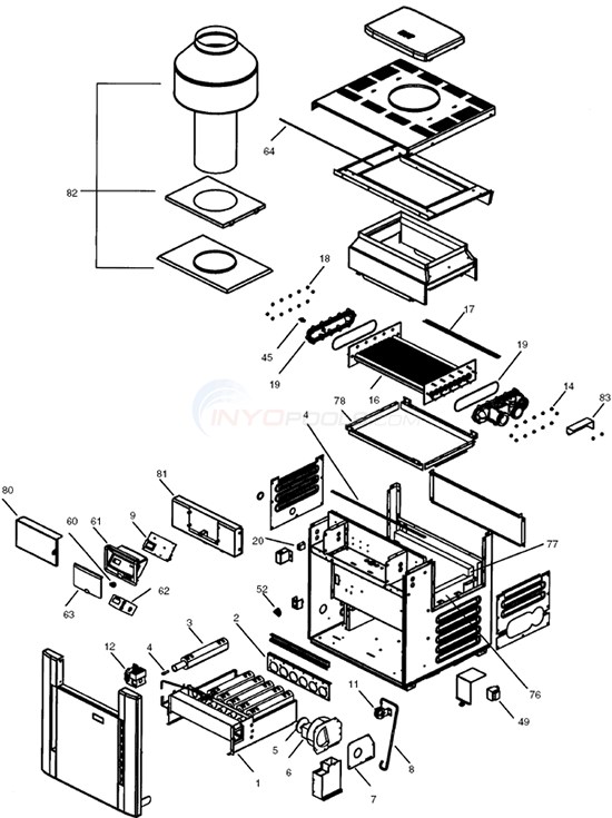 Raypak Low Nox Heaters R207A, R267A, 337A, R407A (12/01/04-Current) Diagram