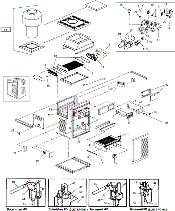 Raypak RP2100 PR185APR405A (11/01/9810/01/03) Parts