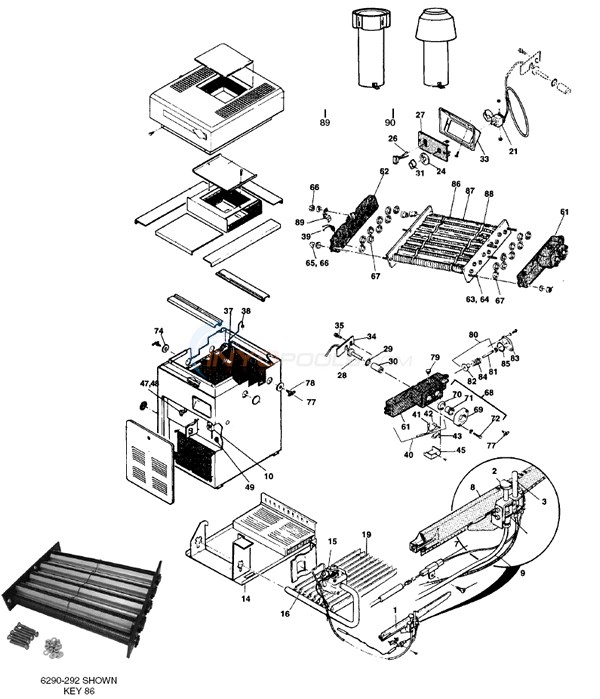 Teledyne Laars/Jandy Series 2 ESG Parts - INYOPools.com