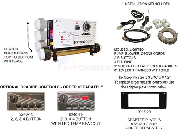Hydroquip CS6000 Slide Series (Air Button) Diagram