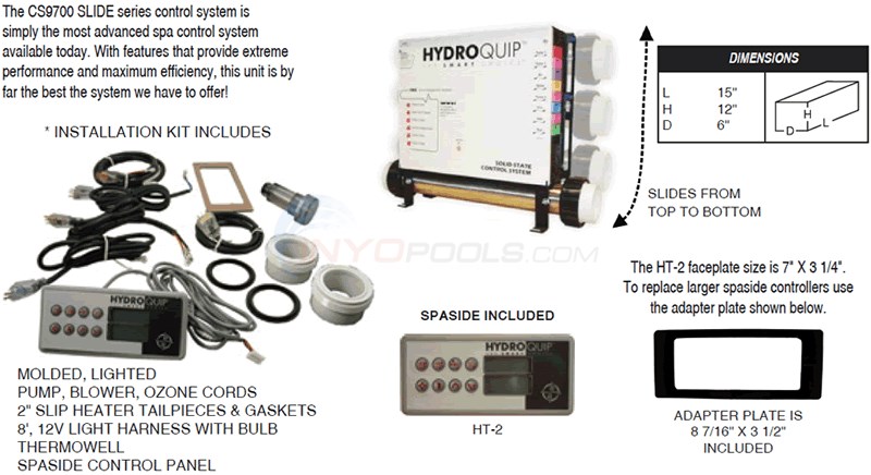 Hydroquip Electronic Control Systems - CS9700 Slide Series Diagram