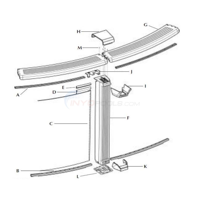 Illusion RRR Pearl 30' Round 52" Wall (Year 2005) Diagram