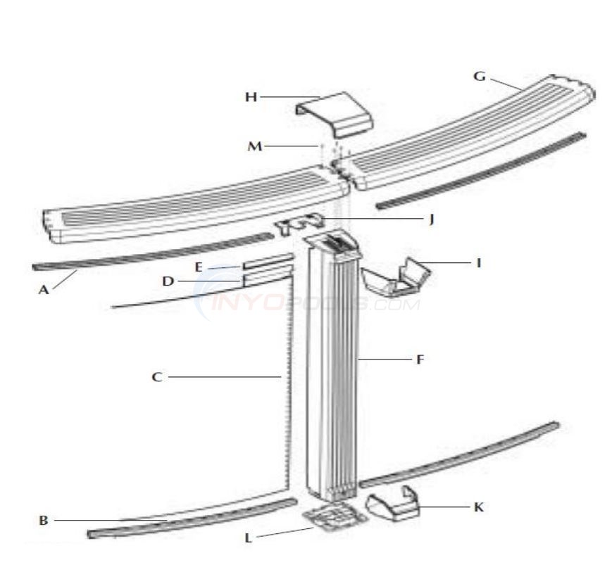 Illusion RRR Grey Ronde 27' Round 52" Wall (Year 2005) Diagram