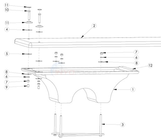 Interfab Los Arcos Base Parts - INYOPools.com