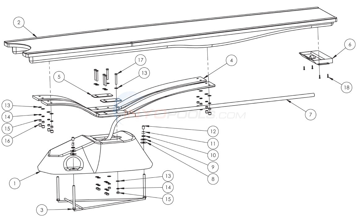 Interfab T7 Diving System Parts