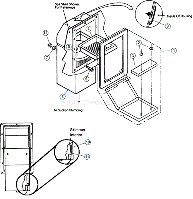 Jacuzzi Front Load Skimmer Parts