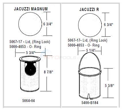 Jacuzzi Pump Lids & Baskets Diagram