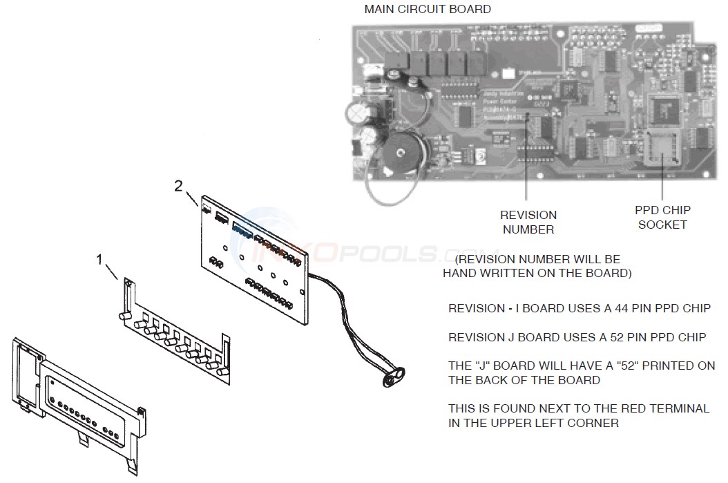 Jandy Aqualink RS Pool Control Parts Diagram