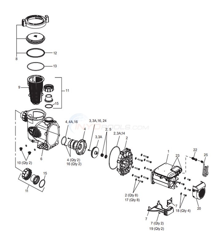Jandy ePump + SVRS Variable-Speed Pump (2013-Present) Diagram