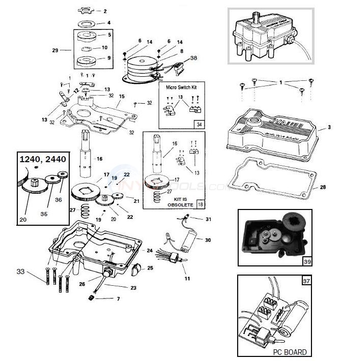 Jandy Valve Actuator Parts Diagram