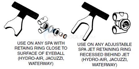 Wrenches, Retaining Ring - Hydro Air, Jacuzzi, Waterway Diagram