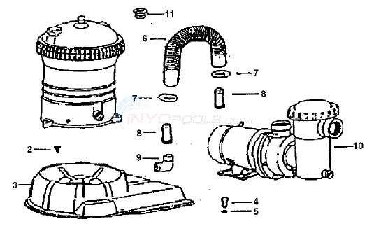 KD Pools Cartridge System, Prior to 1995, CFR Parts - INYOPools.com