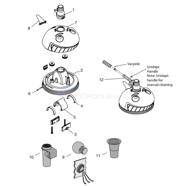 Kreepy Krauly Lil Shark (2013-Current) Diagram