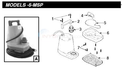 Little Giant 5-MSP Cover Pump Diagram