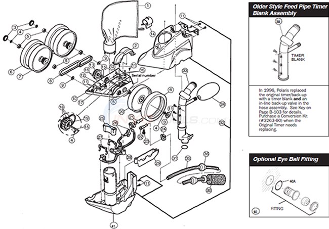 Polaris 360 Head Parts - INYOPools.com