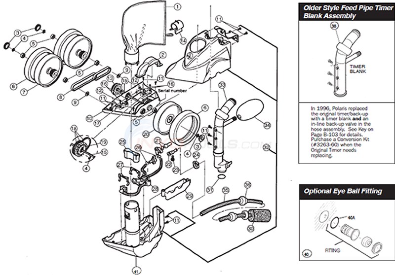 Polaris 360 exploded parts diagram