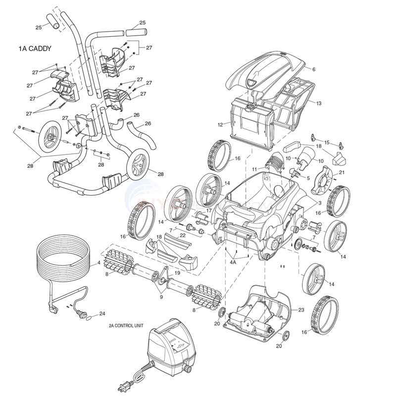 Polaris 9400 Sport Robotic Cleaner Diagram