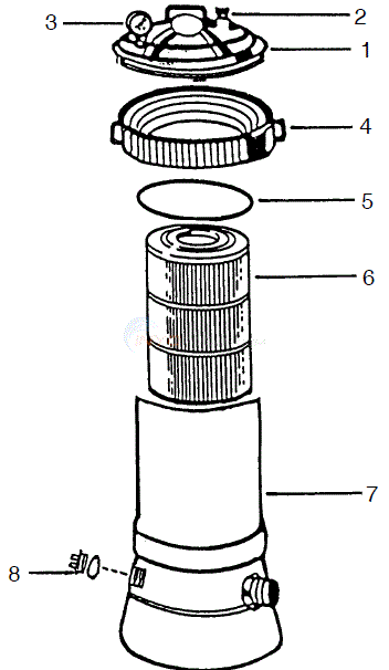 PoolCo CW Cartridge. CW65, 90, 120 Diagram