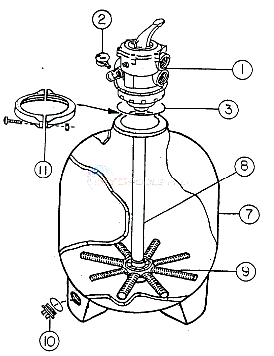 PoolCo Ultra Clear Sand, 256 Diagram