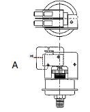 Tridelta Pressure Switches DPDT 4 Terminals Diagram