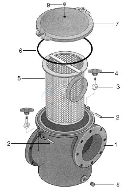 Sta-Rite CSPH Suction Trap Assembly Diagram