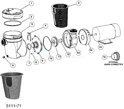 Hayward PowerFlo Matrix Pump Diagram