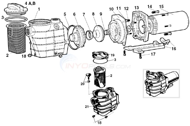 Hayward Super II SP3000 Series Diagram