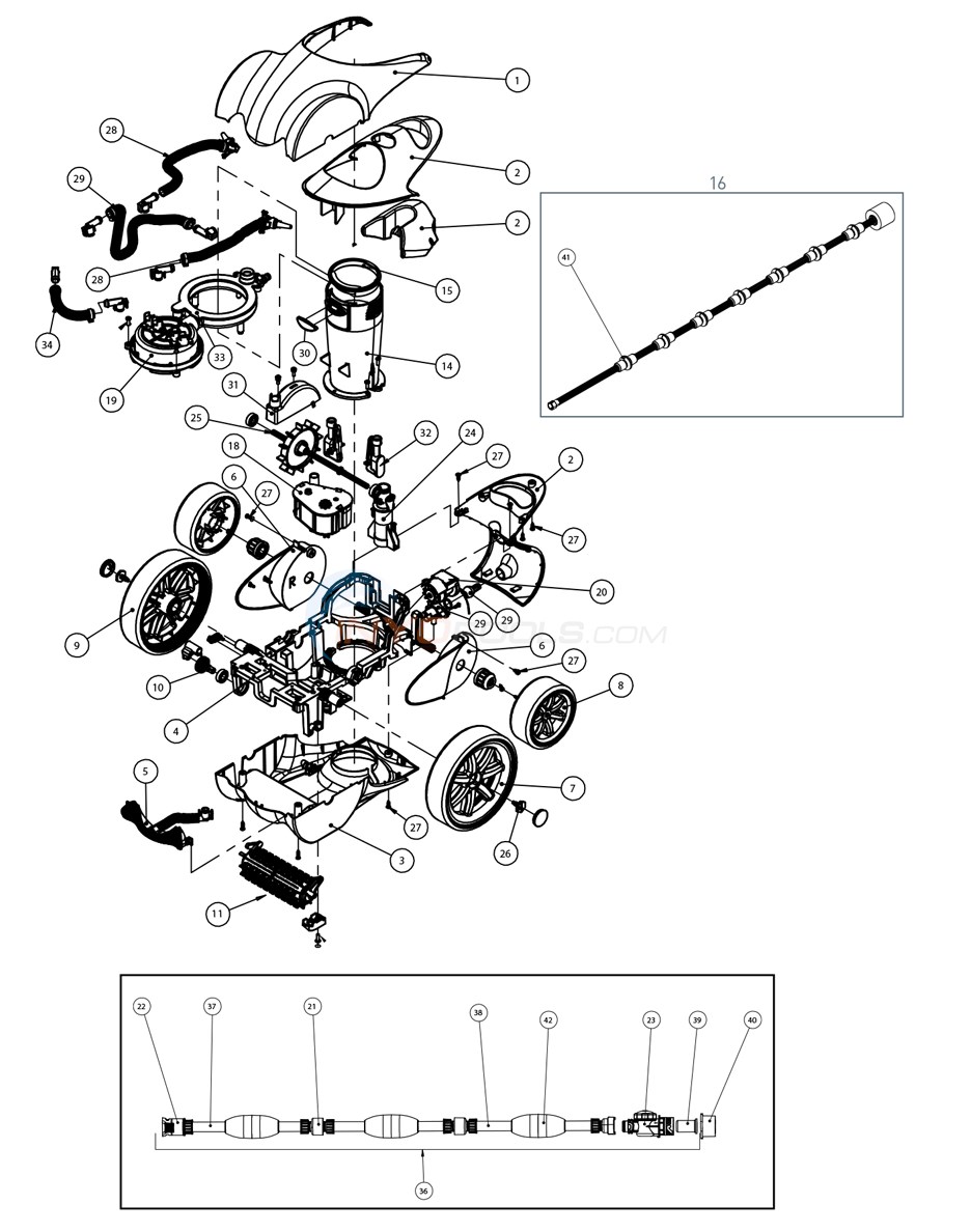 Pentair Racer Pressure Side Cleaner  Diagram