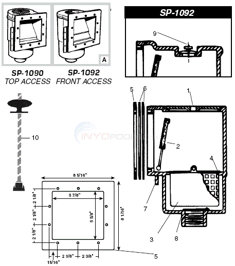 Hayward SP-1090, 1092 Parts - INYOPools.com