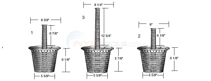 SwimPro Skimmer Baskets Diagram
