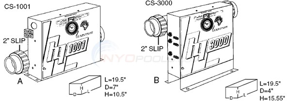 Hydroquip Air Control CS-1001 & CS3000 Models Diagram