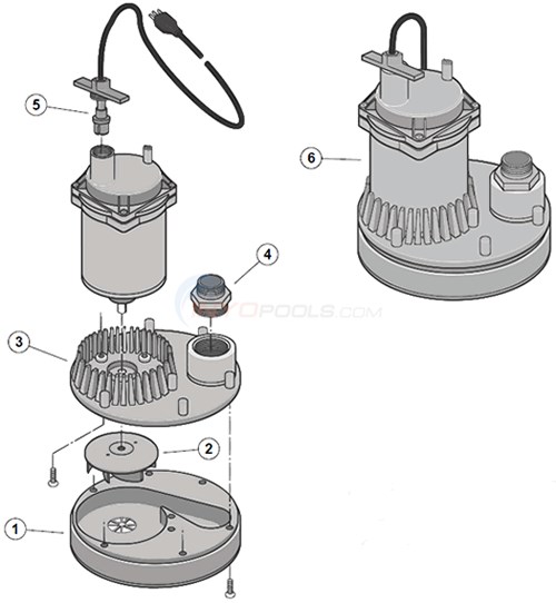 Sta-Rite Monsoon Submersible Pump Diagram