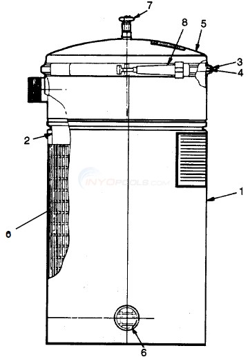Sta-Rite Stainless DE Seperation Tank Diagram