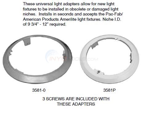 Universal Light Ring Adapters Diagram