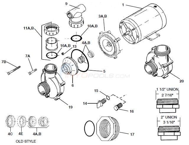 Vico Ultima & Ultima Plus Pump Parts Diagram