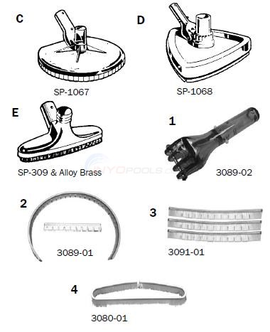Hayward Vinyl Vacuum Head Parts Diagram