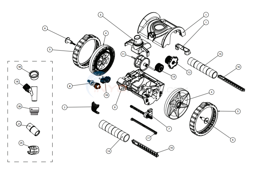 Kreepy Krauly Warrior Parts - INYOPools.com
