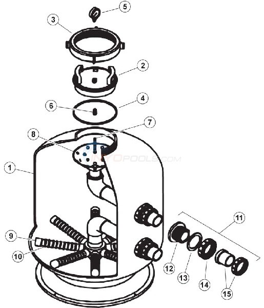 Waterco Micron Side Mount Filter Parts