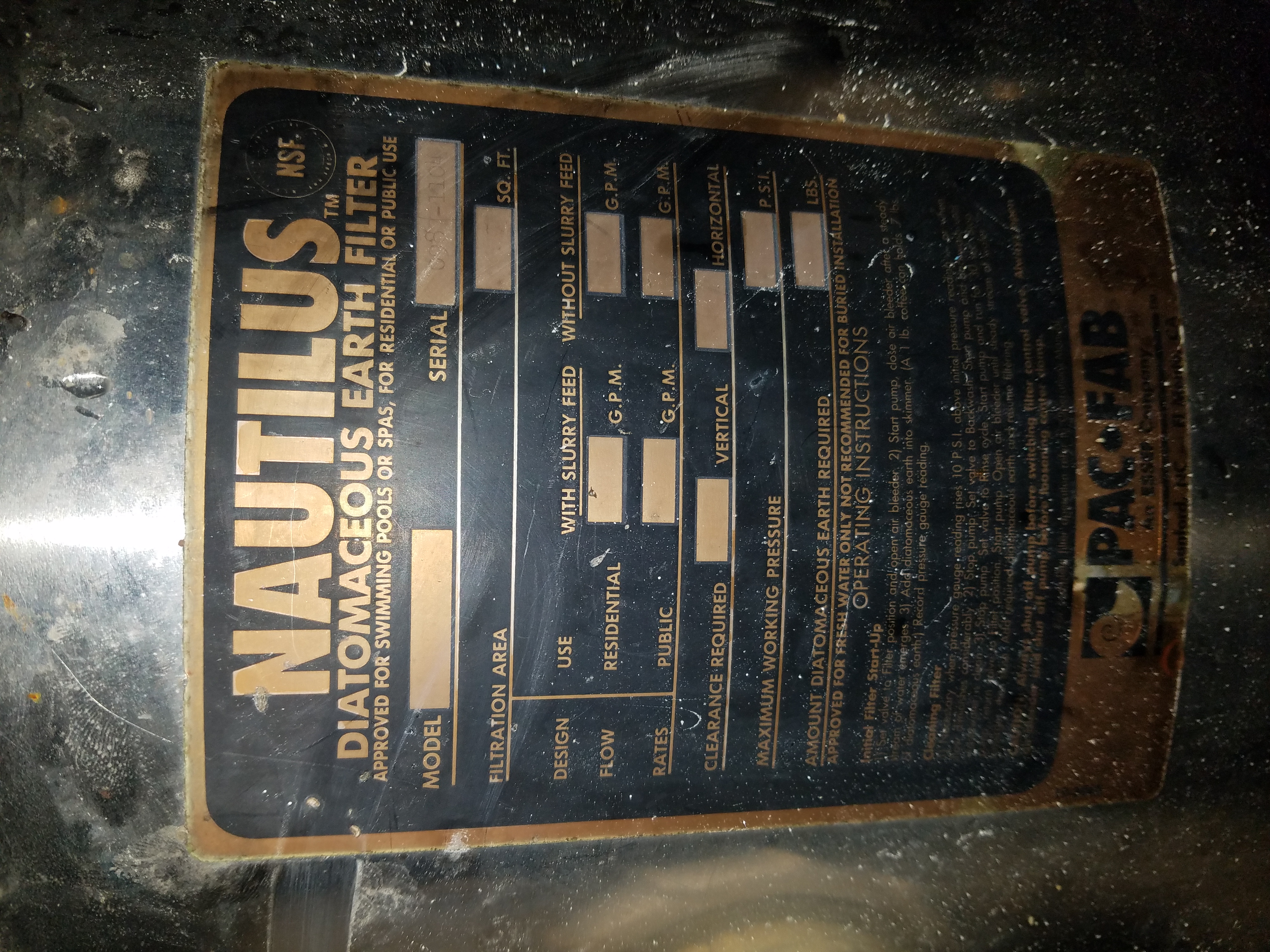 Pureline Replacement DE Filter Grid Element, Single, 36 Sq. Ft. Full Grid 18" - PL0181