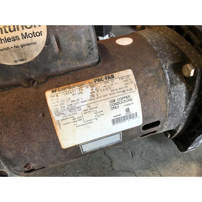 A.O. Smith Century 1/2 HP Square Flange 48Y Full Rate Motor - SQ1052