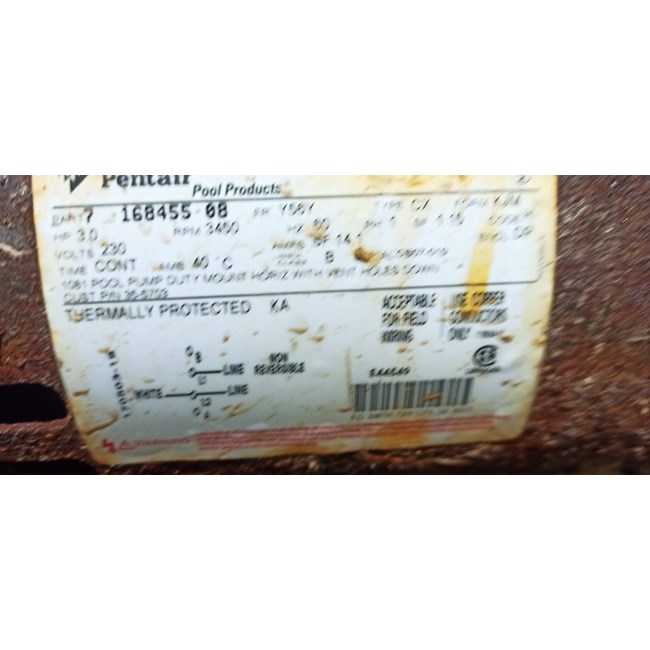 A.O. Smith Century 3.0 HP Square Flange 56Y Full Rate EE Motor - B2844