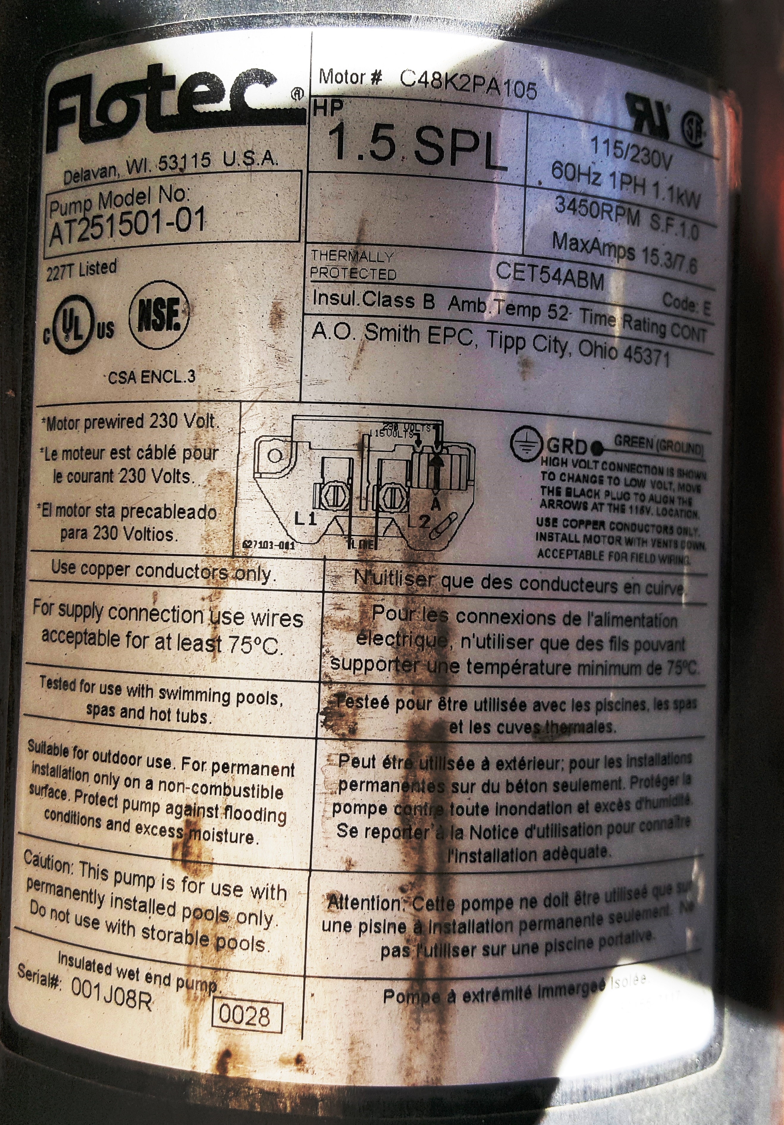 Aquatools Pool Pump Replacement Parts Reviewmotors.co