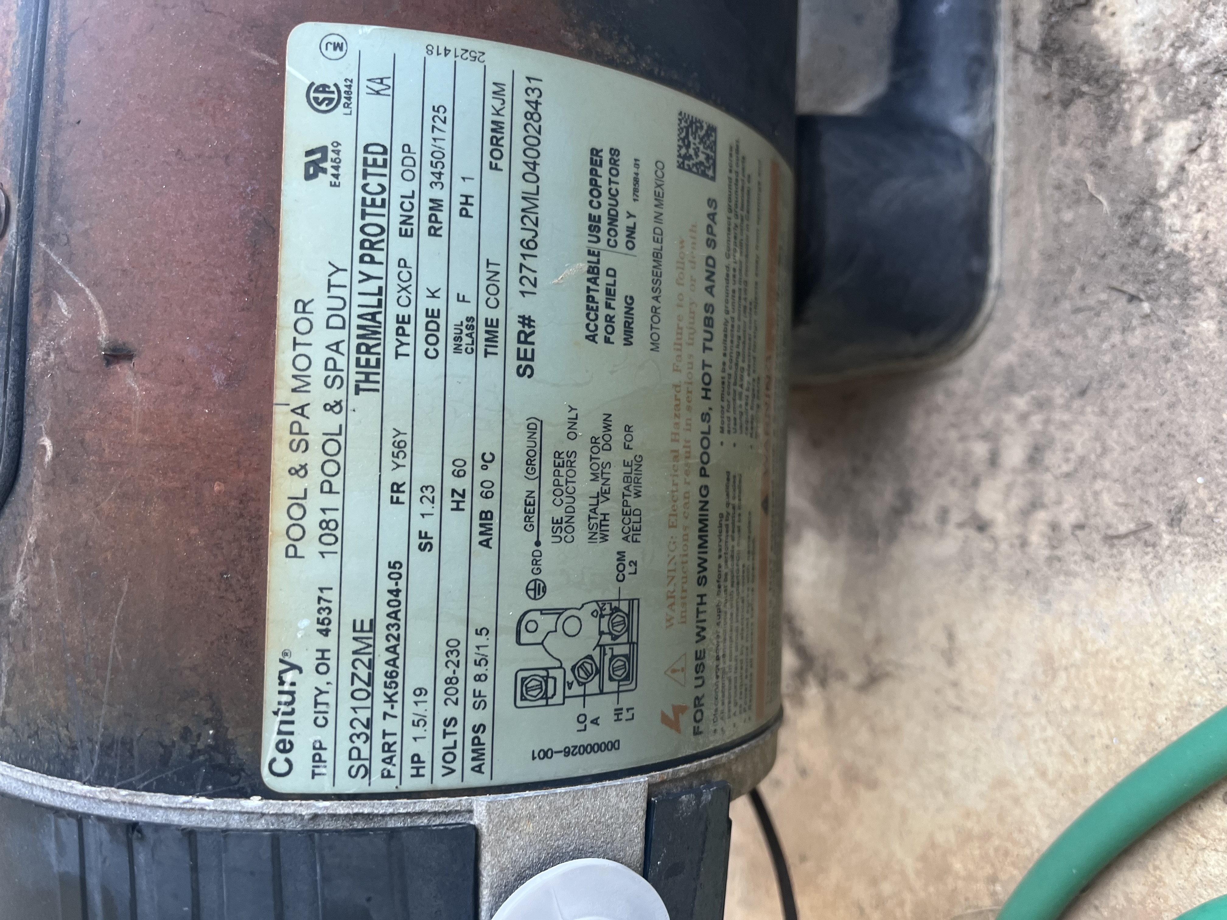 I need to replace my motor. Is this the correct motor? Also, what seals ...